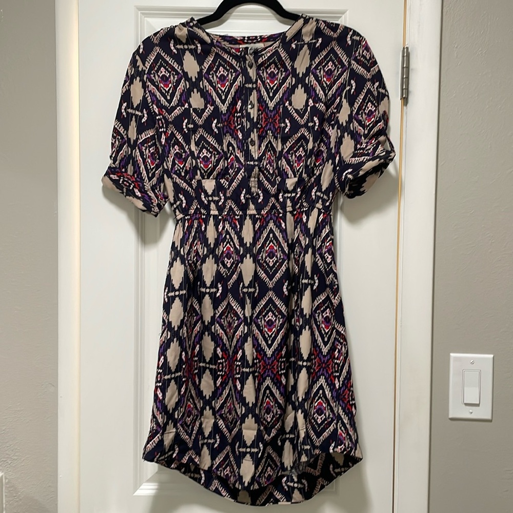 Anthropologie Holding Horses Shirt Dress Size 2 Aztec Southwestern